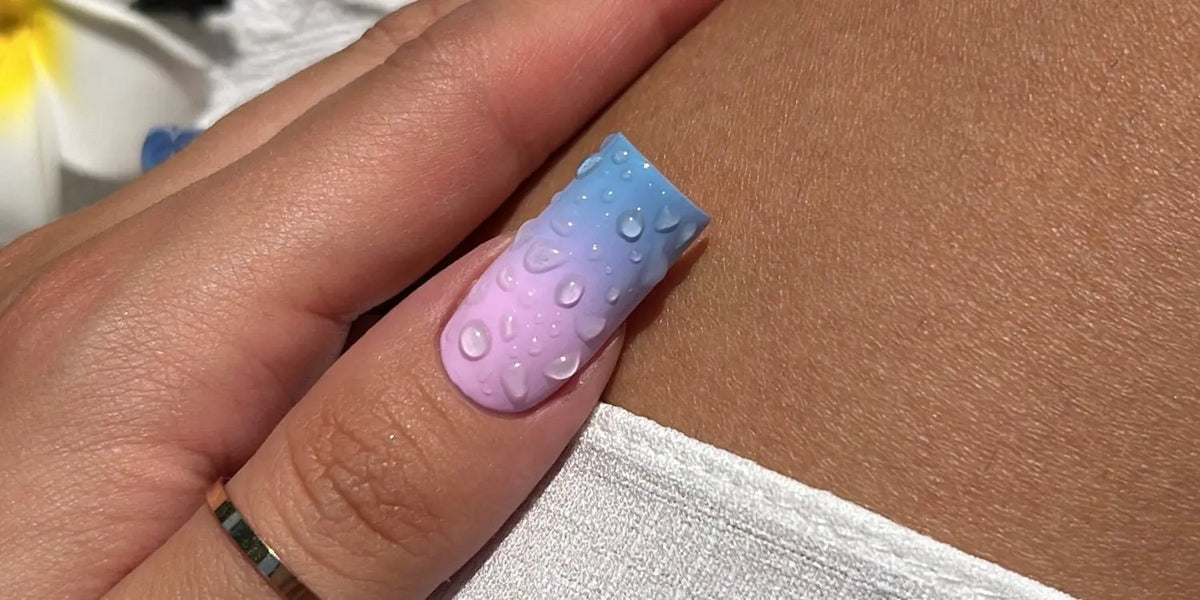 Water drops nails trend MAKEAR Scratch Base | Boozyshop