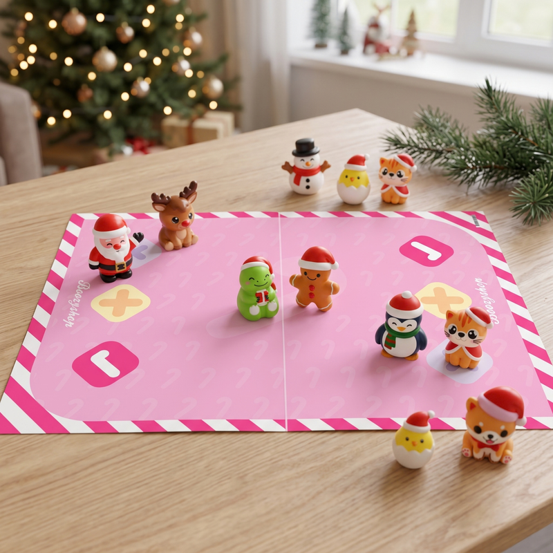 Fidget & Squishy Trading Mat Candy Cane & Gingerbread Limited Christmas Edition