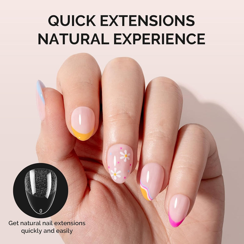 Full Cover Soft Gel Nail Tips Extra Short Almond 300pcs