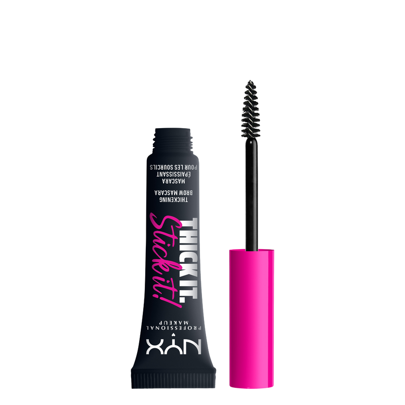 NYX Professional Makeup Thick It. Stick It! Brow Gel 08 Black, getinte wenkbrauwgel