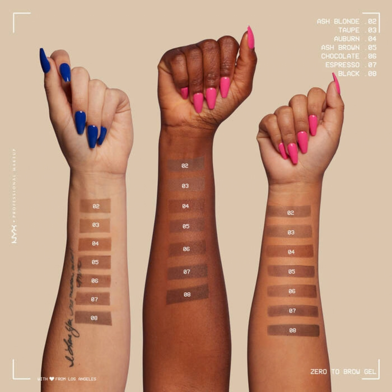 Zero To Brow Gel Chocolate