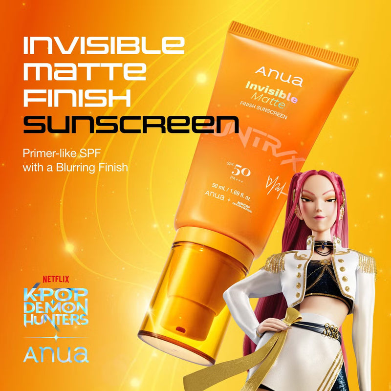 Anua K-Pop Demon Hunters Invisible Matte Finish Sunscreen SPF 50