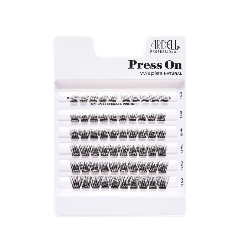 Ardell Press On Lash Wispies Natural, pre-glued wimperclusters in 60 stuks