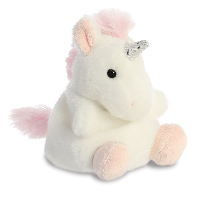 Aurora World Palm Pals Sassy Unicorn, zachte eenhoorn knuffel van gerecycled materiaal
