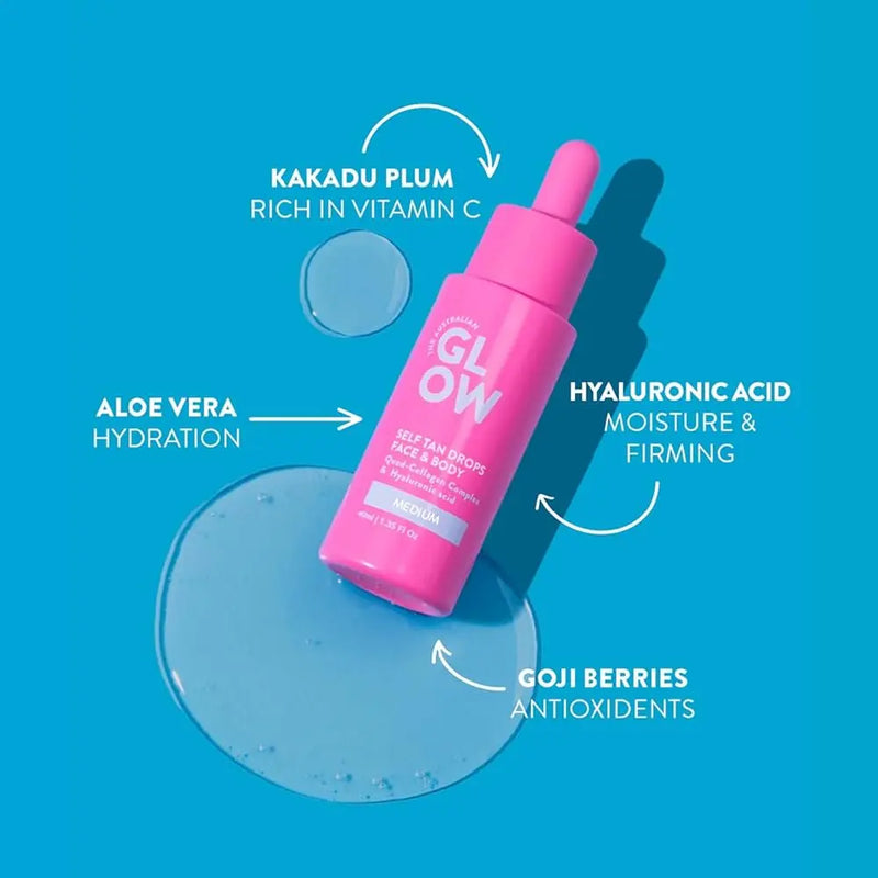 Australian Glow Self Tan Drops Dark