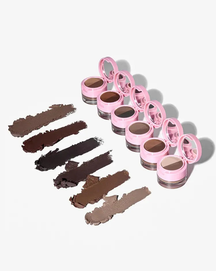 Beauty Creations Duet Brow Powder & Pomade Medium Brown, wenkbrauwduo met poeder en pomade