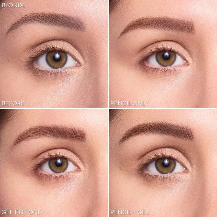 Beauty Creations Duet Gel Tint & Brow Pencil Medium Brown, wenkbrauwpotlood en getinte wenkbrauwgel
