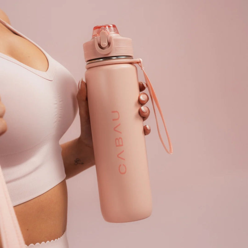 Cabau Lifestyle Bloom Bottle Stainless Steel Soft Pink