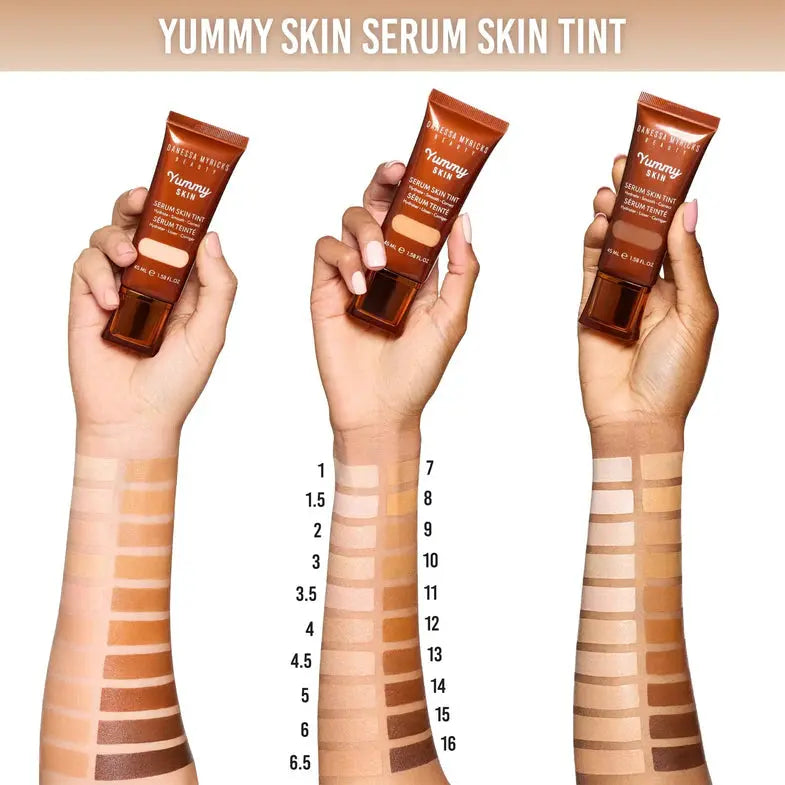 Danessa Myricks Beauty Yummy Skin Serum Skin Tint 4, lichte foundation met serum, foto 4 van 6
