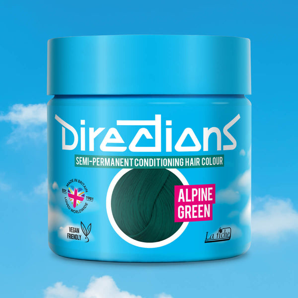 Directions Hair Color #alpine Green, semi-permanente haarverf in alpine groen, foto 6 van 6