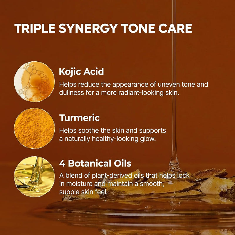 Dr. Melaxin Kojic Acid Turmeric Serum Soap, zeep voor gezicht en lichaam tegen donkere vlekken en oneffen teint.