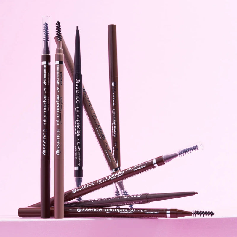Essence Micro Precise Brow Pencil 06 Dark Brown, wenkbrauwpotlood met spoolie, foto 4 van 5