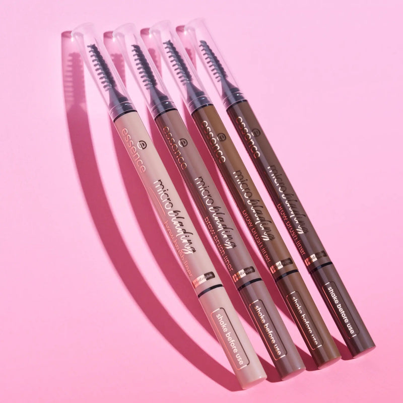Essence Microblading Brow Brush Liner 02 Light Brown, vloeibare wenkbrauw liner, foto 6 van 6
