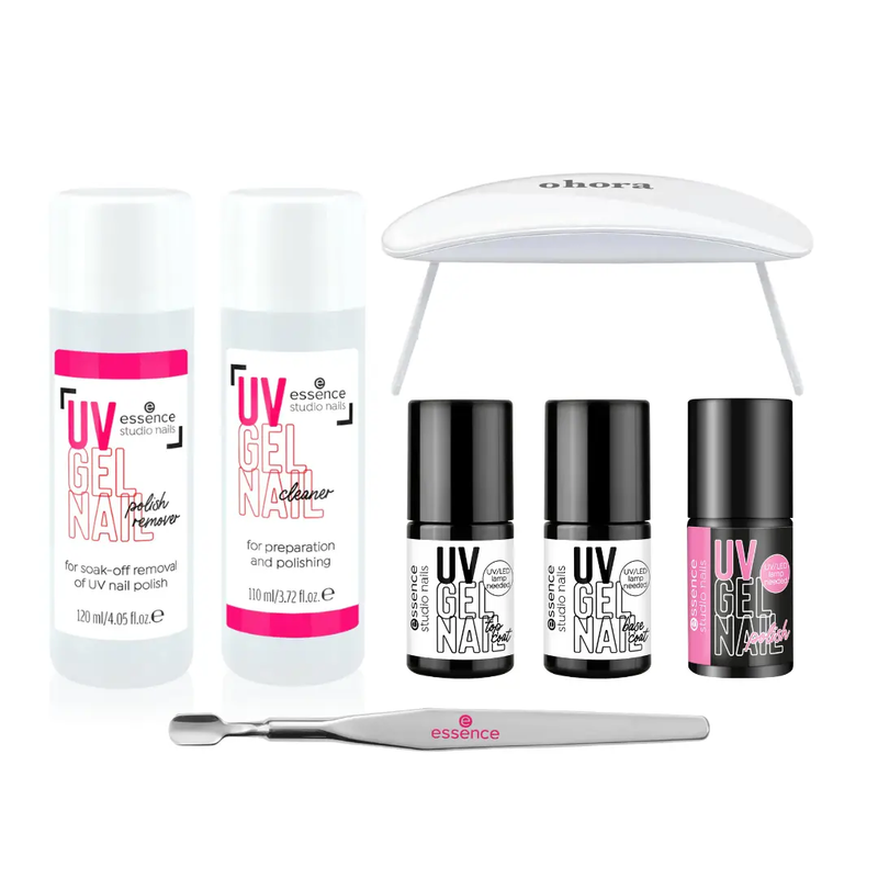 Essence Starter Set Studio Nails UV Gel Polish with Lamp