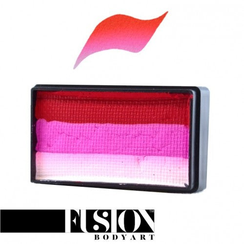 Fusion Body Art Face Painting Split Cakes Bold Rose