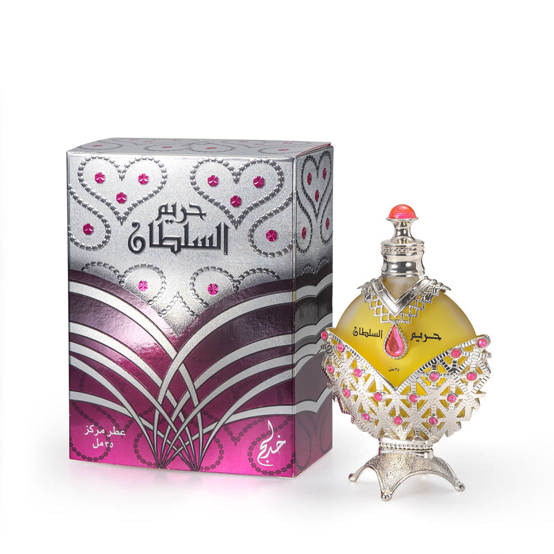 Khadlaj Hareem Sultan Silver Concentrated Perfume Oil Without Alcohol, geconcentreerde parfumolie