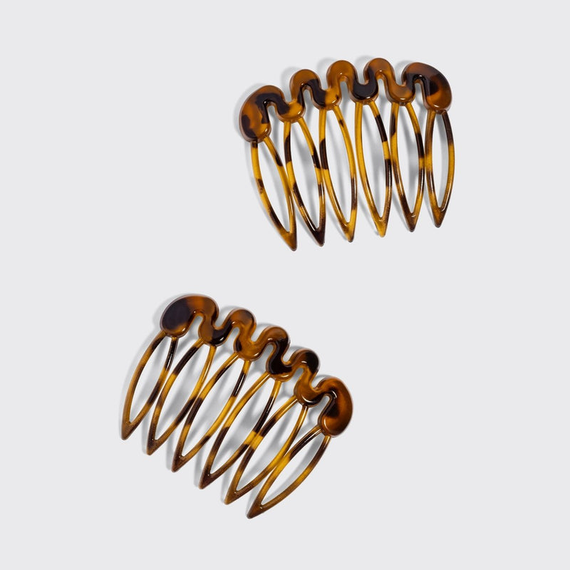 Kitsch French Hair Combs 2pc Set Tort 5