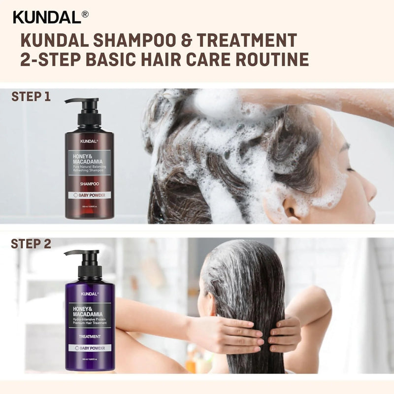 Kundal Honey & Macadamia Nature Shampoo Amber Vanilla