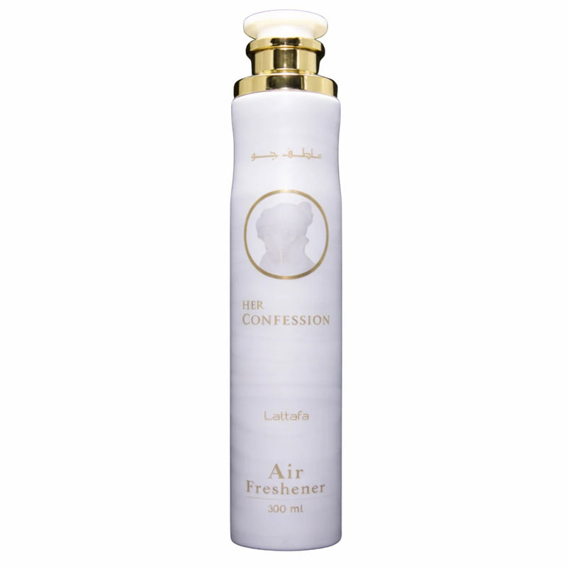 Lattafa Her Confession Air Freshener, oriëntaals-bloemige ruimtespray voor een warme sfeer