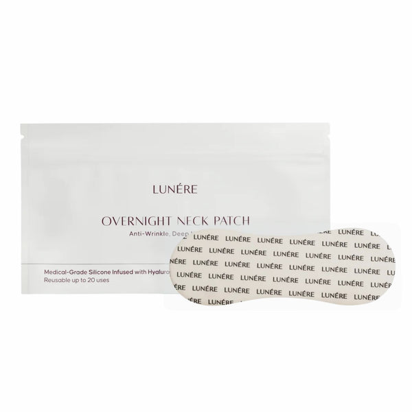 Lunere Overnight Neck Patch, hydraterend halsmasker tegen fijne lijntjes