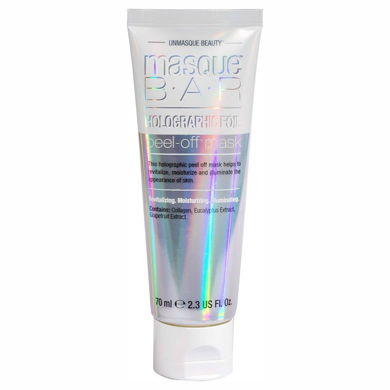 Masque Bar Peel-off Mask Holographic Foil, een holografisch peel-off masker voor een stralende huid
