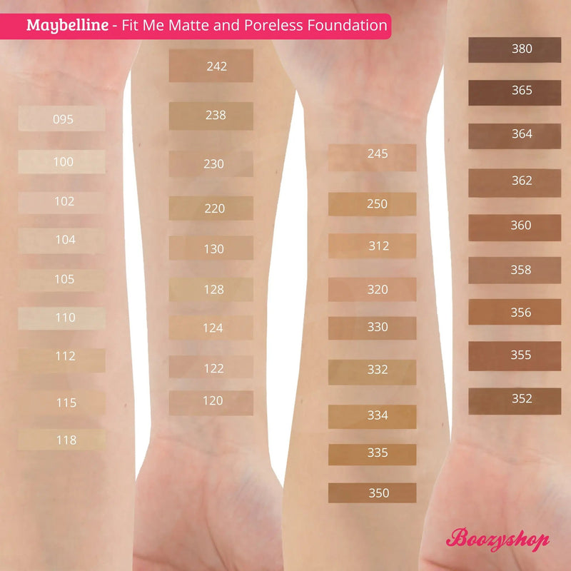 Maybelline Fit Me Matte and Poreless Foundation 105 Natural Ivory, vloeibare foundation, foto 3 van 5