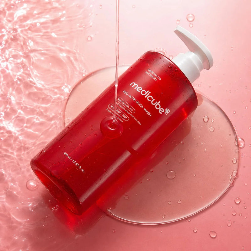 Medicube Red Acne Body Wash 2.0, een effectieve body wash voor de onzuivere huid