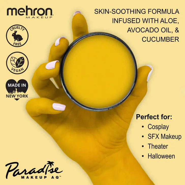 Mehron Makeup Paradise Makeup AQ Yellow