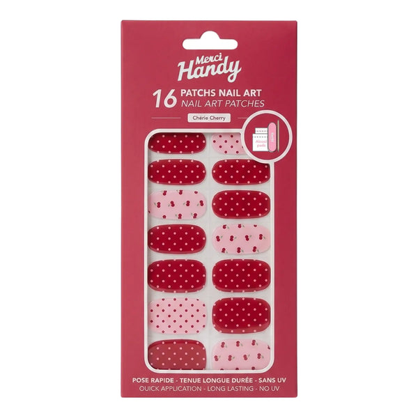 Merci Handy Nail Art Patches Chérie Cherry
