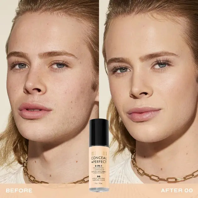Milani 2-in-1 Foundation and Concealer 01 Creamy Vanilla, foundation en concealer in één, foto 4 van 5