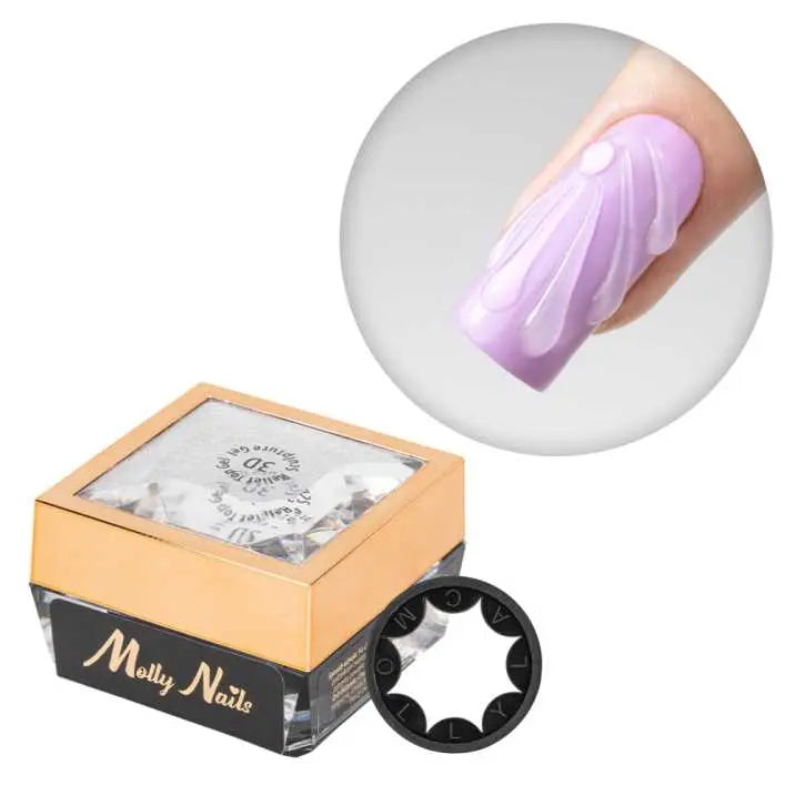 MollyLac 3D Relief Sculpture Top Gel