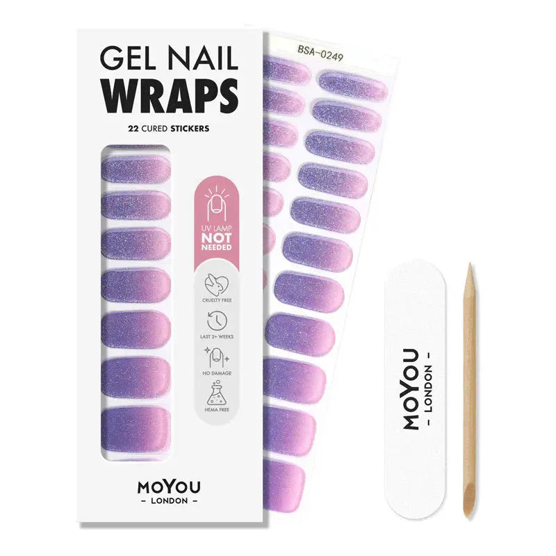 MoYou London Non-UV Gel Wraps Sweet Fade