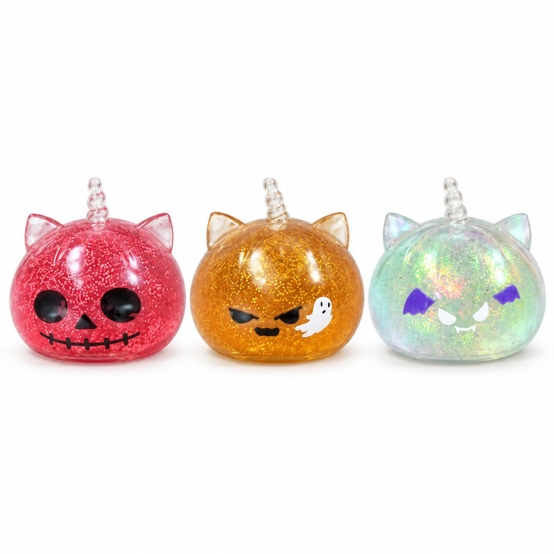 Squishy Mystery Dumplings Glitter Halloween Unicorn, zachte dumpling eenhoorn squishy