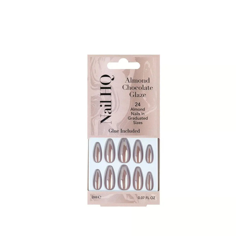 Nail HQ Almond Chocolate Glaze Nails