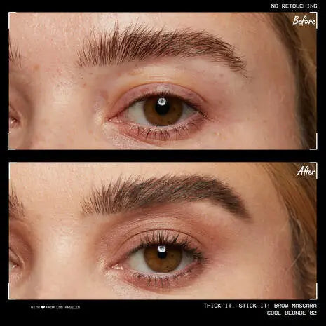 NYX Professional Makeup Thick It. Stick It! Brow Gel 08 Black, getinte wenkbrauwgel, foto 4 van 4