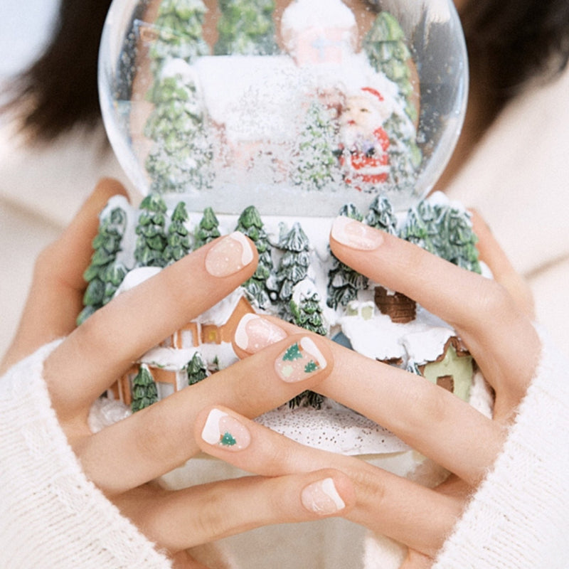 Ohora Semi Cured Gel Nail Strips N Snow Globe, semi-uitgeharde gel nagelstrips, foto 3 van 5