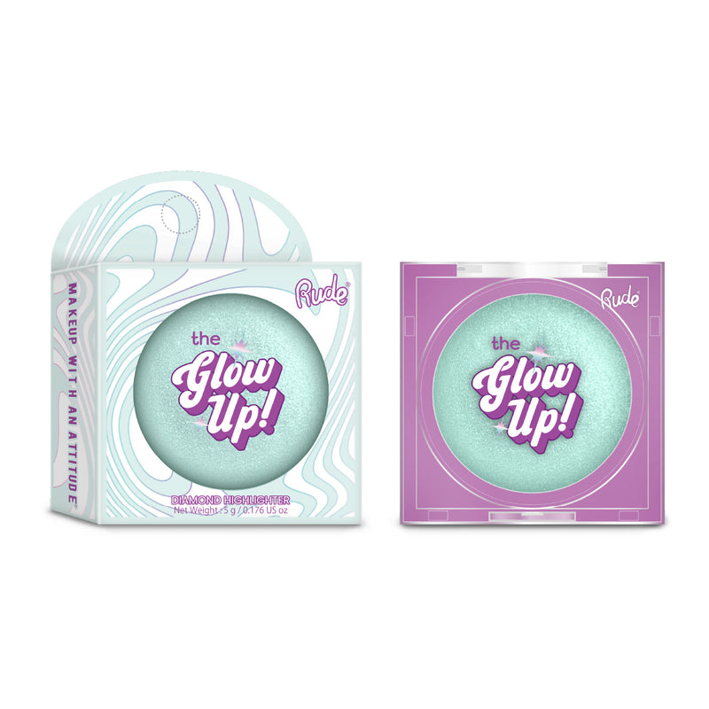 Rude Cosmetics The Glow Up! Diamond Highlighter Seafoam Sparkle voor een diamantachtige finish