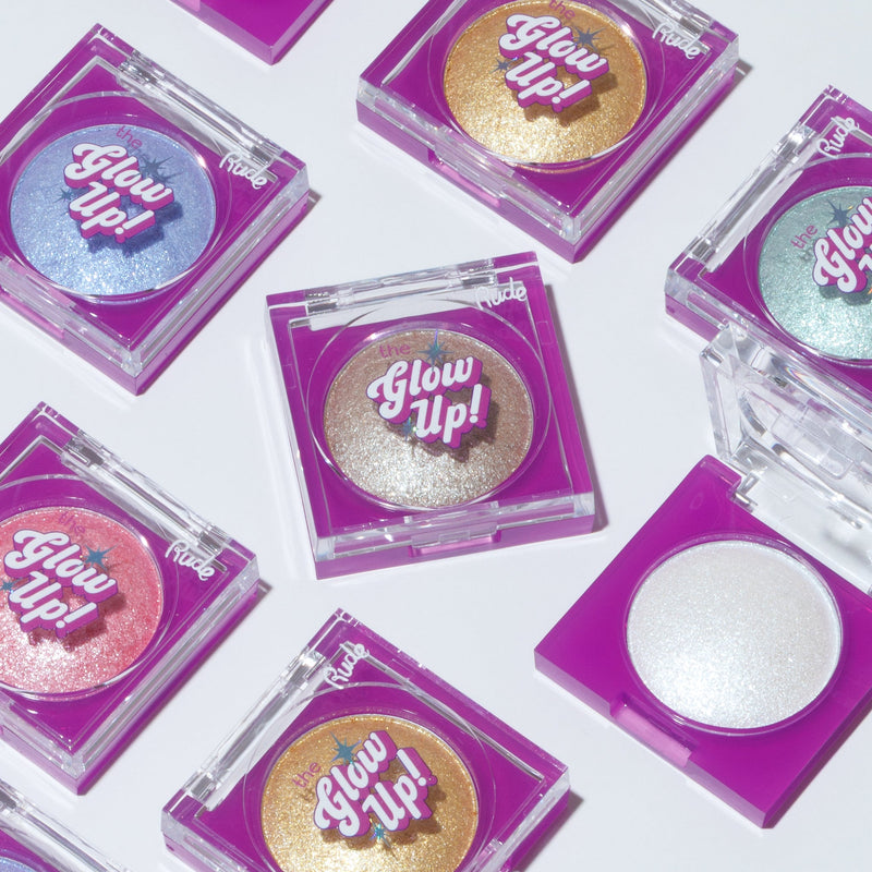 Rude Cosmetics The Glow Up! Diamond Highlighter Seafoam Sparkle voor een diamantachtige finish, foto 5 van 6