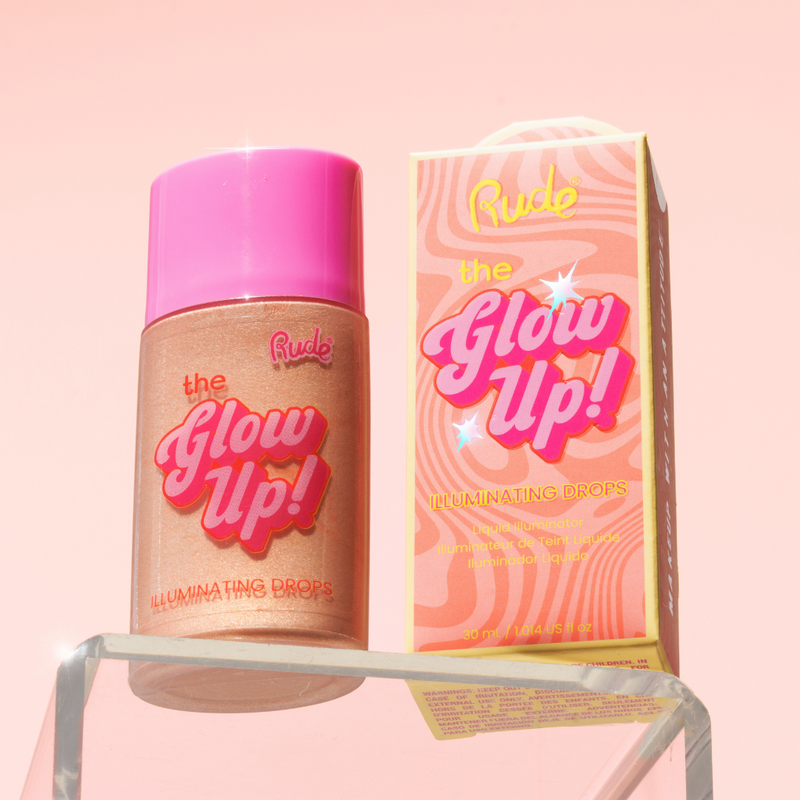 Rude Cosmetics The Glow Up! Illuminating Drops, vloeibare highlighter voor een stralende gloed, foto 8 van 9