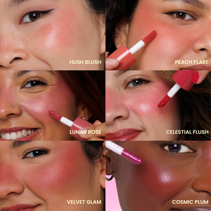 Rude Cosmetics The Glow Up! Illuminating Serum Blush Lunar Rose, vloeibare blush met serum textuur, foto 5 van 7