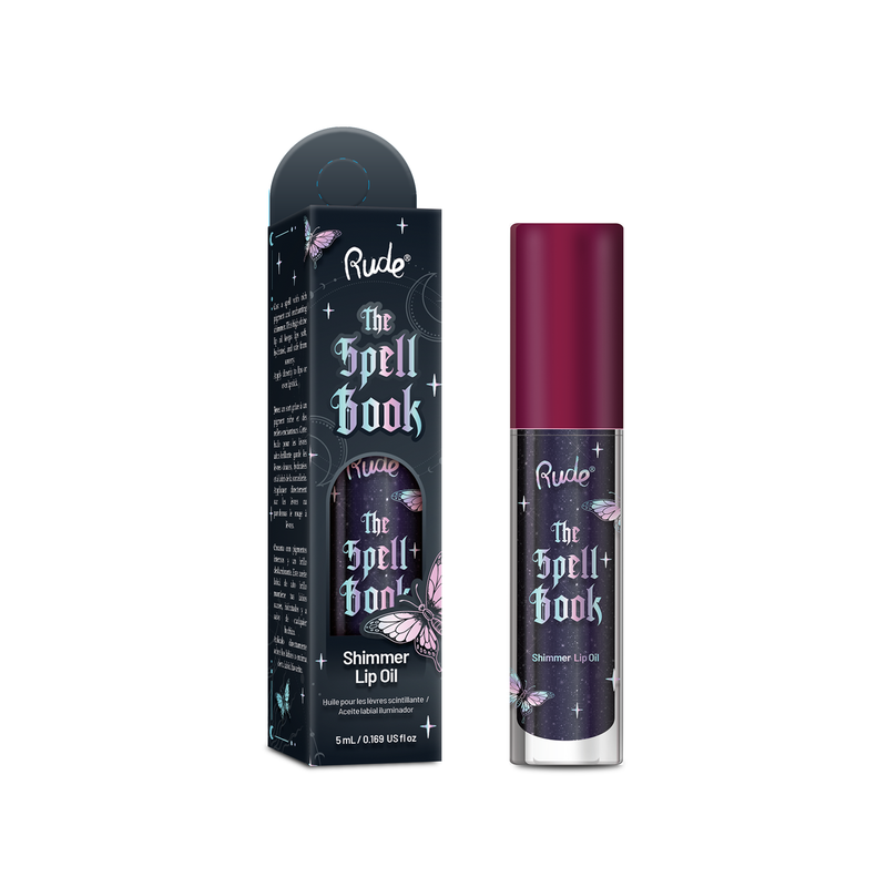 Rude Cosmetics The Spell Book Collection Shimmer Lip Oil Voidkiss, shimmer lipolie