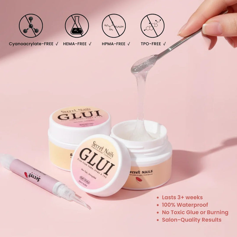 Secret Nails Glui Nail Glue, nagellijm voor press-on nagels met hydraterende polymeren, foto 2 van 6