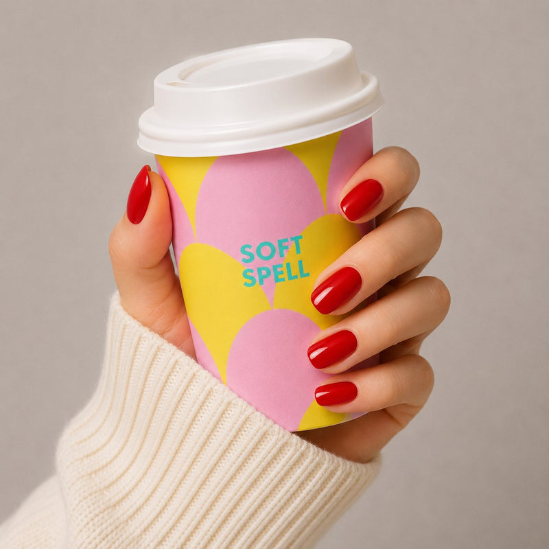 Soft Spell Press On Nails Cherry Red