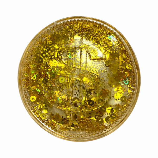 Gold Glitter Coin Sugar Squishy van Boozyshop, sugar squishy in de vorm van een gouden munt