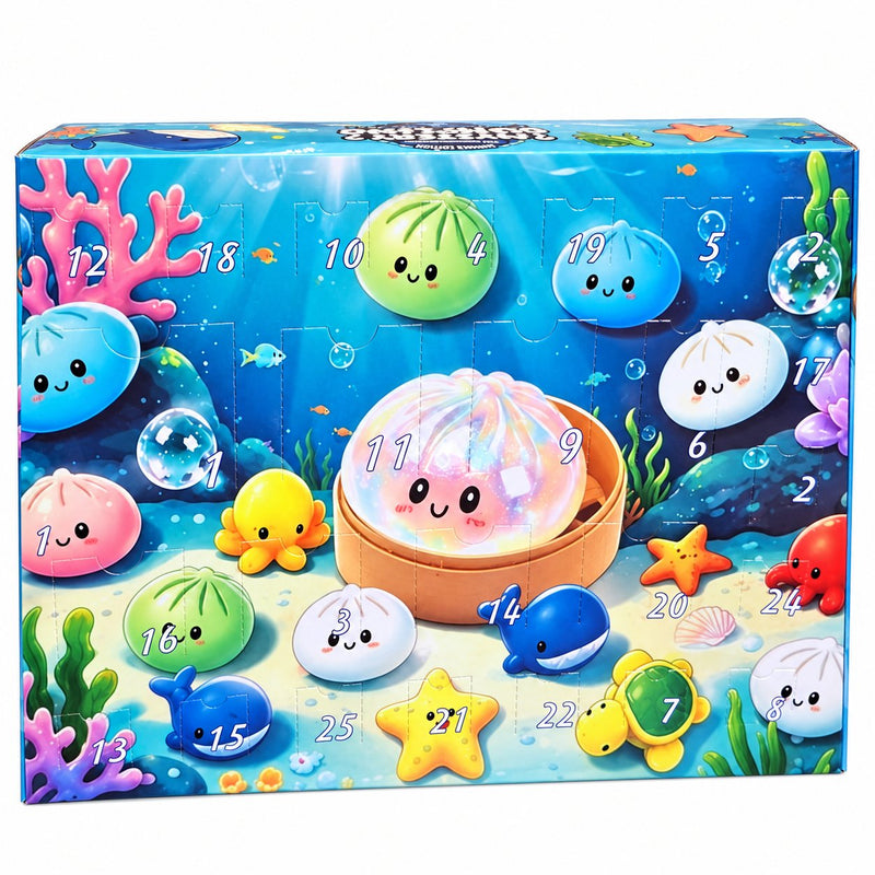 Squishy Mystery 24 Days Squishy Advent Calendar, adventskalender met 24 squishies