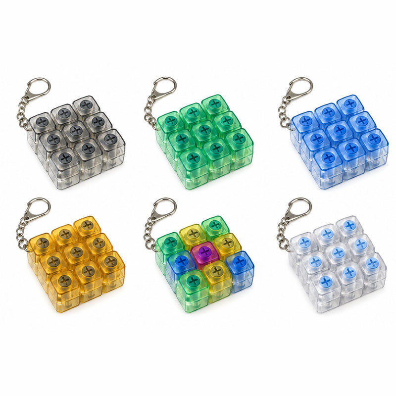 Squishy Mystery Fidget Keyboard Keychain ASMR, mini toetsenbordje om mee te friemelen