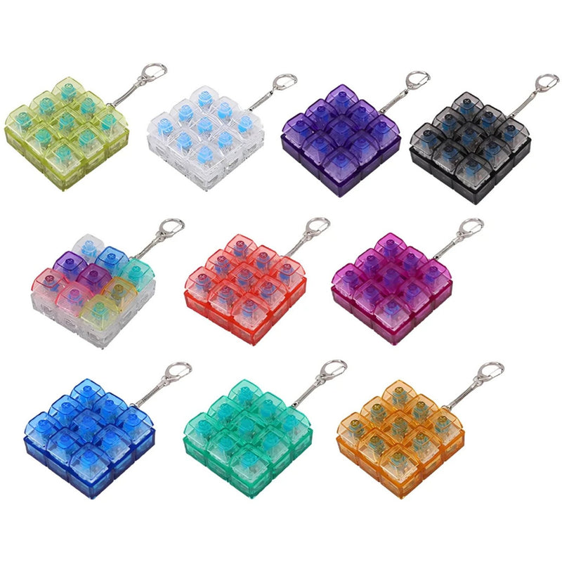 Squishy Mystery Keyboard Keychain Asmr With Led