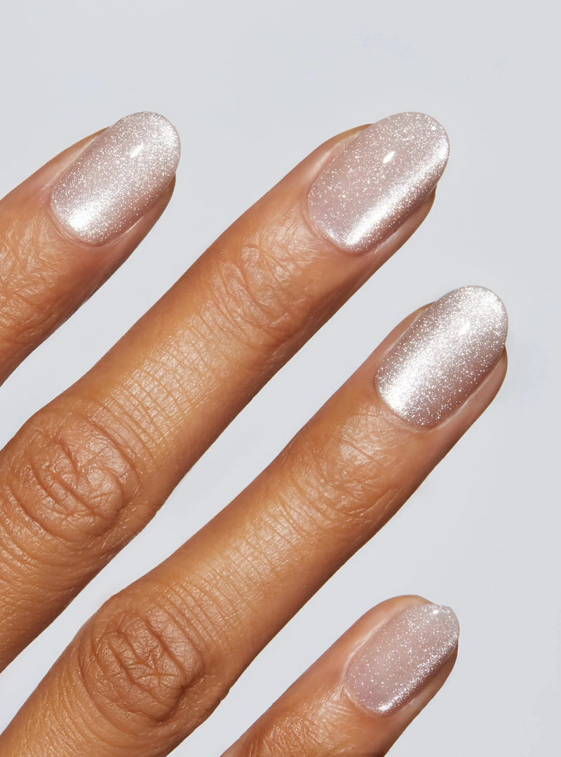 Static Nails Reusable Pop-On Manicure Pops For Champagne Velvet Round