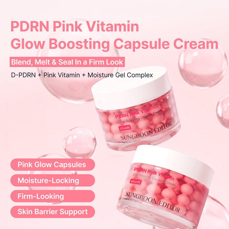 Sungboon Editor X Toy Story Pdrn Pink Vitamin Glow Boosting Capsule Cream 2