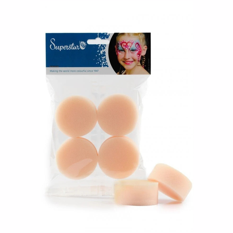 Superstar Sponge Round Pink 4pc